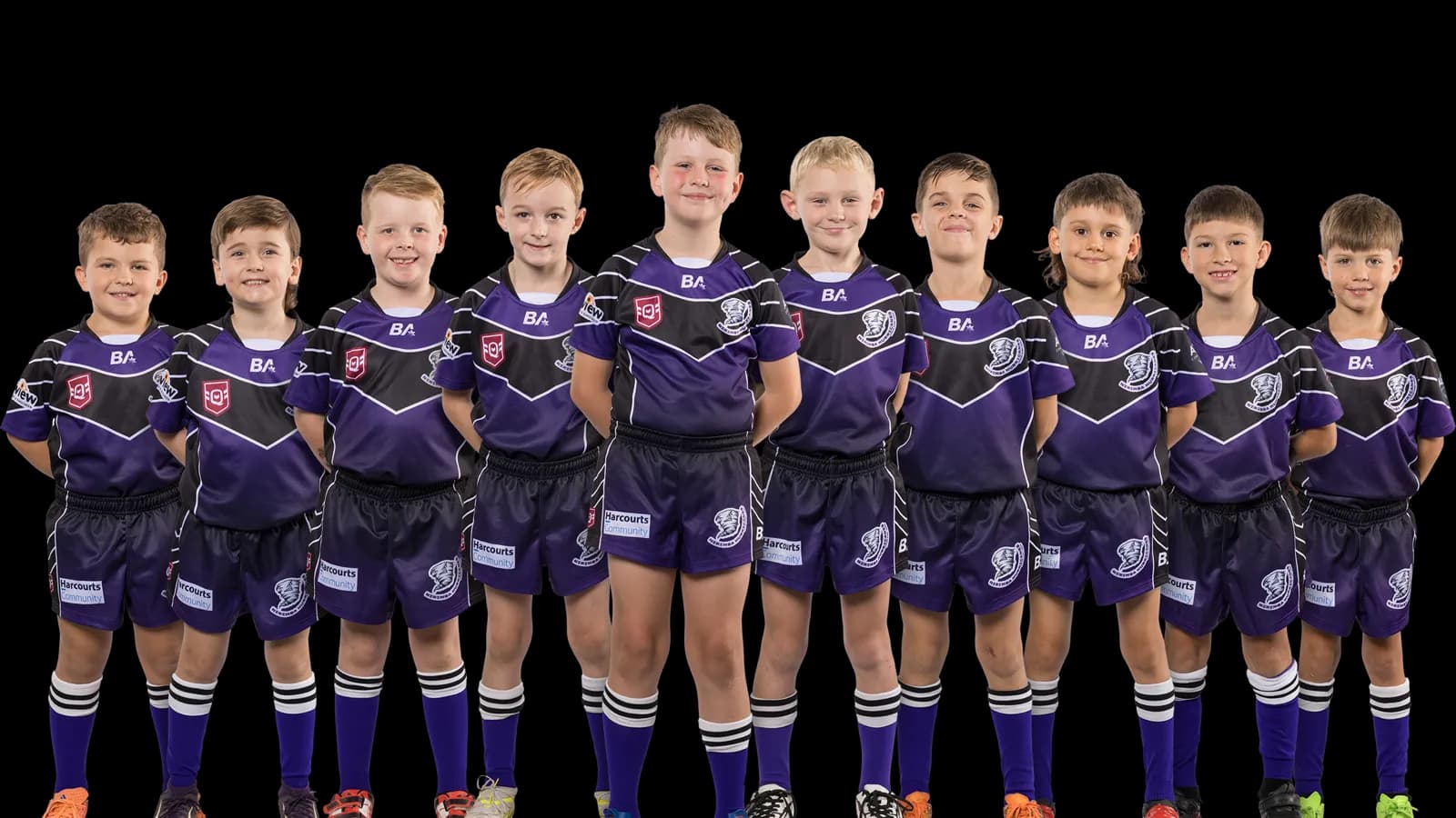 Junior rugby league team photographed by Digital Barista
