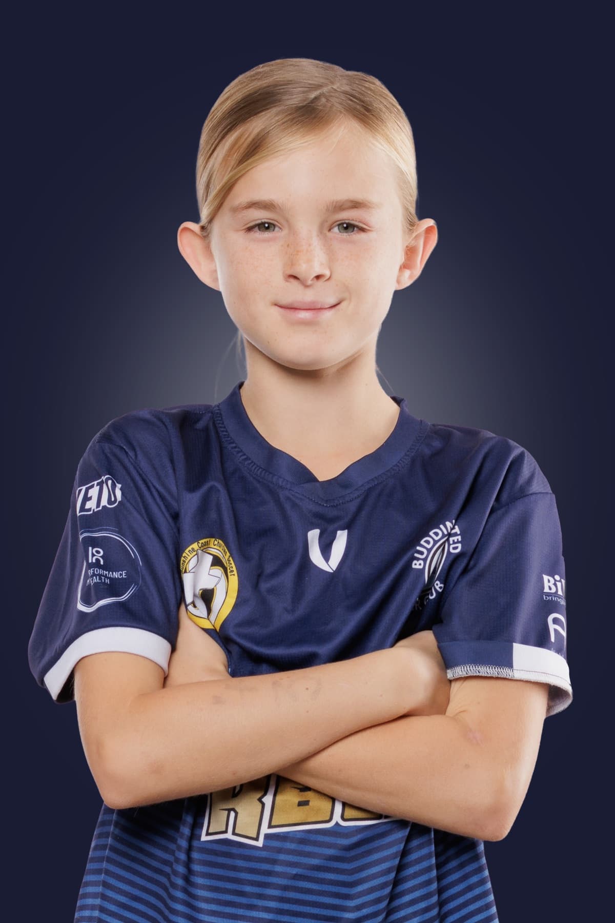 Soccer individual player portrait by Digital Barista